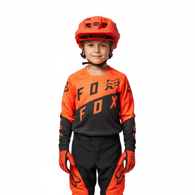 CAPACETE INFANTIL FOX SPEEDFRAME LARANJA MIPS